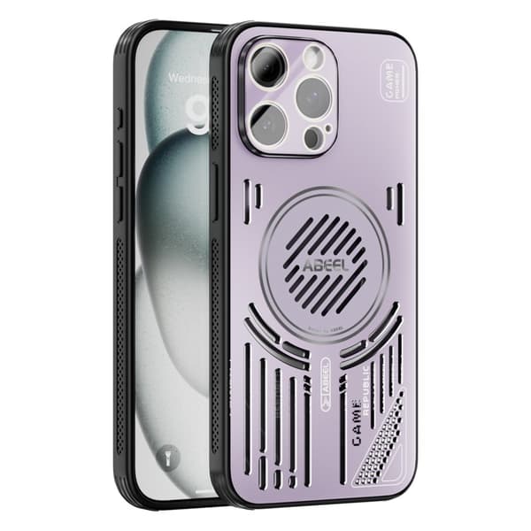 ABEEL Mobilskal till iPhone 13 Pro Max Aluminium + PC + TPU - Lila