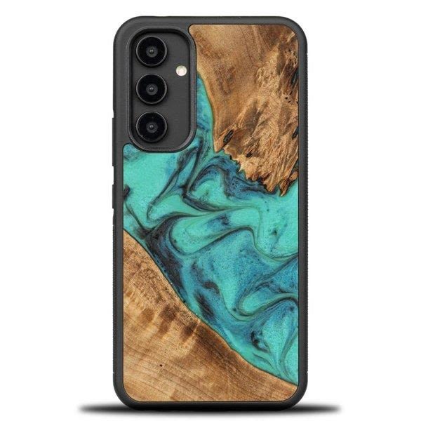 Bewood Galaxy A54 5G Mobilskal Unique Turquoise - Svart