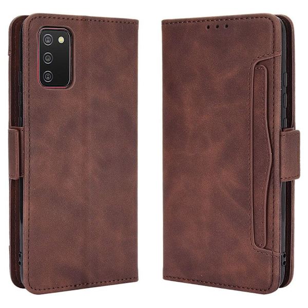 Useita korttipaikkoja Lompakkokotelo Galaxy A03s - Kahvi