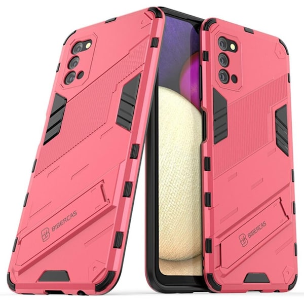 Kick-stand mobilskal till Samsung Galaxy A03s - Rosa Rosa