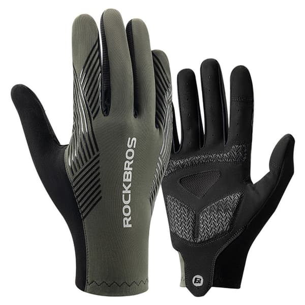 ROCKBROS Touchvantar Handskar SBR MTB Bicycle Non-slip S310 Grön