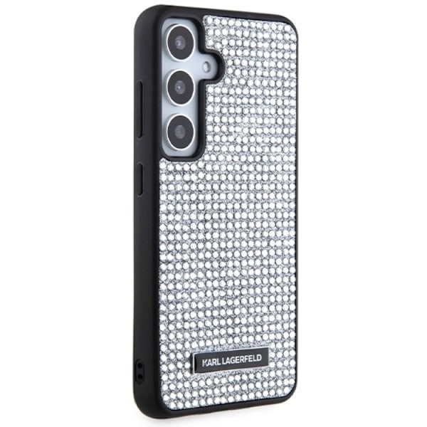 KARL LAGERFELD Galaxy S24 Mobilskal Rhinestone Logo Metal Plate