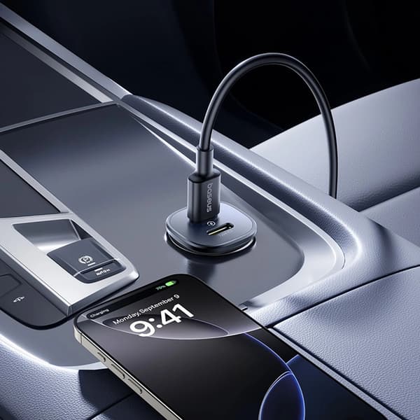 Baseus Billaddare 30W 2x USB-C GoTrip - Svart Svart