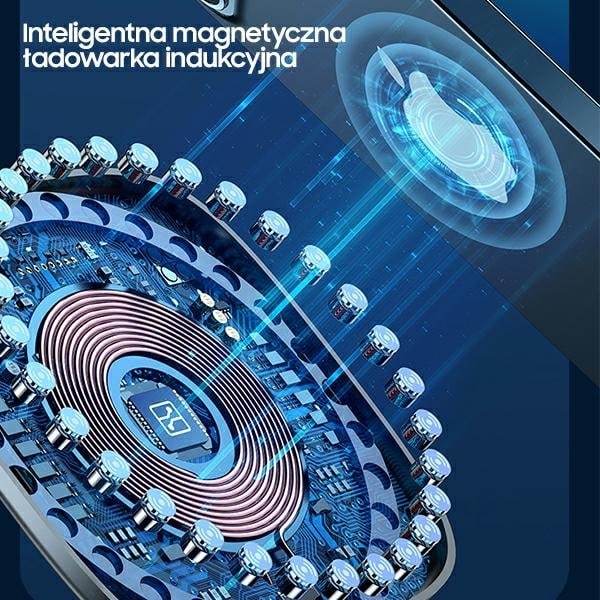 USAMS Induktionsoplader US-CD159 Magnetisk W1 15W iPhone 12 - Sort