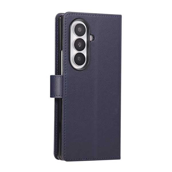 Galaxy Z Fold 7 Plånboksfodral Med Handledsrem - Blå Blå