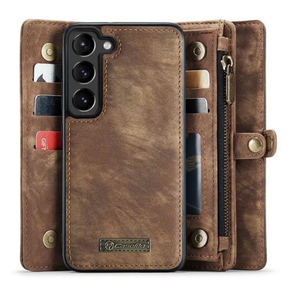 Caseme Galaxy S23 Plus Wallet Case Aftagelig - Brun