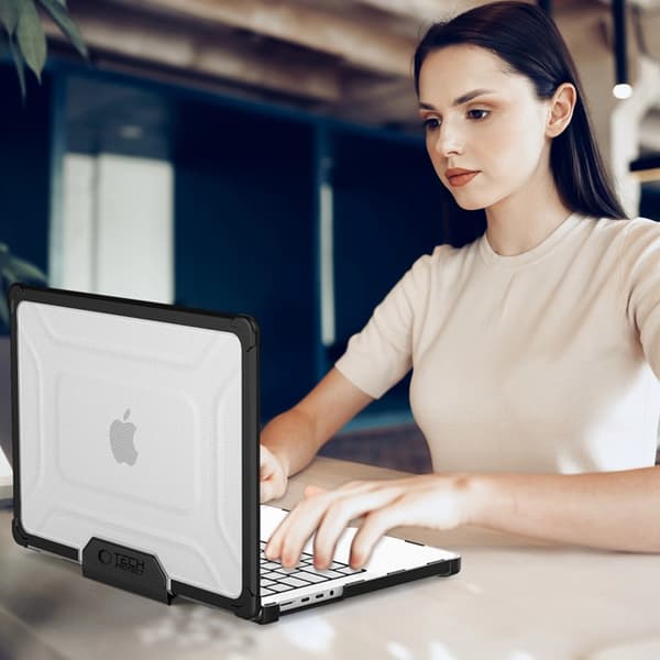 Tech-Protect Macbook Pro 14" Cover Smartshell - Sort/Klar Transparent