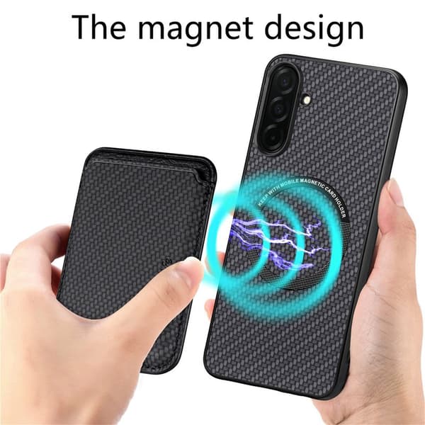 Mobilskal för Samsung Galaxy S26 Plus Magnetiskt Kortfack - Svart