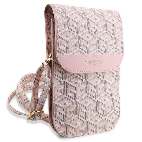 Guess Halskædeetui gCube Stripe - Pink Rosa