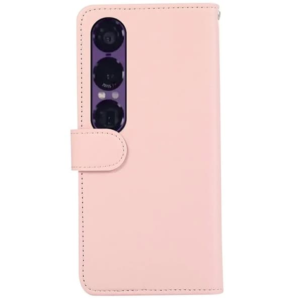 Sony Xperia 1 VII Plånboksfodral RFID-Skydd Konstläder - Rosa Rosa