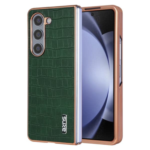 AZNS Samsung Galaxy Z Fold6 Plånboksfodral Konstläder - Grön