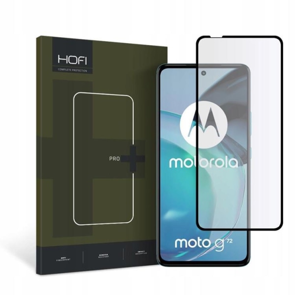 Hofi Motorola Moto G72 Härdat Glas Skärmskydd Pro Plus - Svart