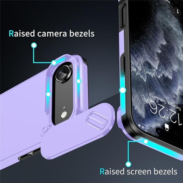 Mobilskal till iPhone Air Slide Kamera - Lila Lila
