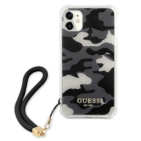 Guess Skal iPhone 11 Camo Collection - Svart Black