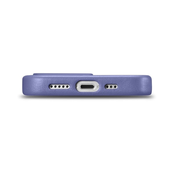 iCarer iPhone 14 Pro Mobilskal Magsafe CE Läder - Blå