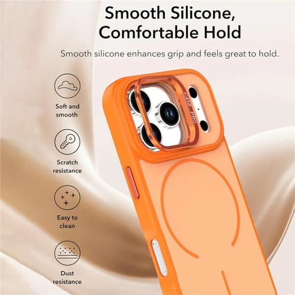 Mobilskal till iPhone 17 Pro Max MagSafe Skin-Touch Kickstand - Blå Blå