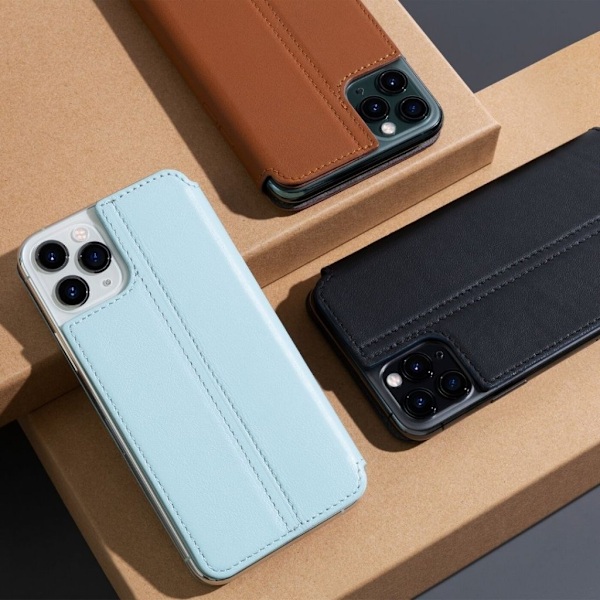 Twelve South SurfacePad för iPhone 11 Pro – Rakbladstunt nappaläder Blå