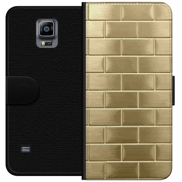 Pungcover til Samsung Galaxy Note 4 med Gyldne Mursten