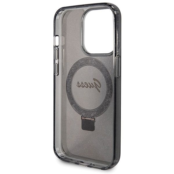 Guess Mobilskal till iPhone 14 Pro MagSafe MagSafe Ring Stand Glitter