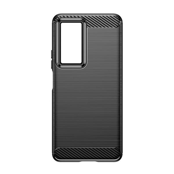 Xiaomi Poco F4 5G Skal Silicone Carbon Fleksibel - Sort Svart