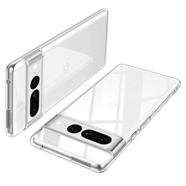 Google Pixel 7 Case TPU pudotuksen estävä karkaistu lasi - läpinäkyvä