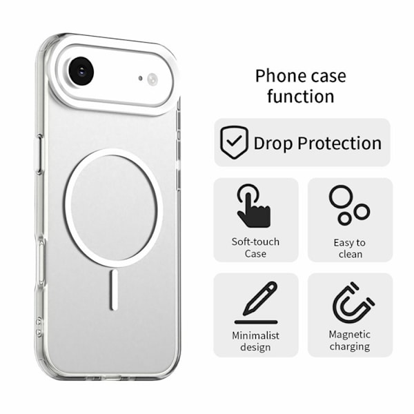 Mobilskal till iPhone Air MagSafe Candy Color - Vit Vit