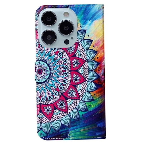 iPhone 14 Pro Plånboksfodral Folio Flip - Mandala Flower