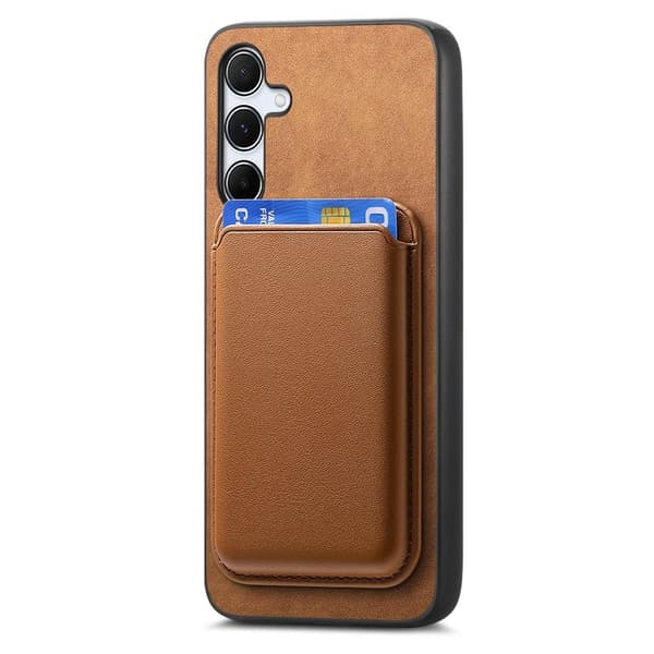 B2 Mobilskal till Samsung Galaxy A55 5G Äkta Läder + Plast - Brun