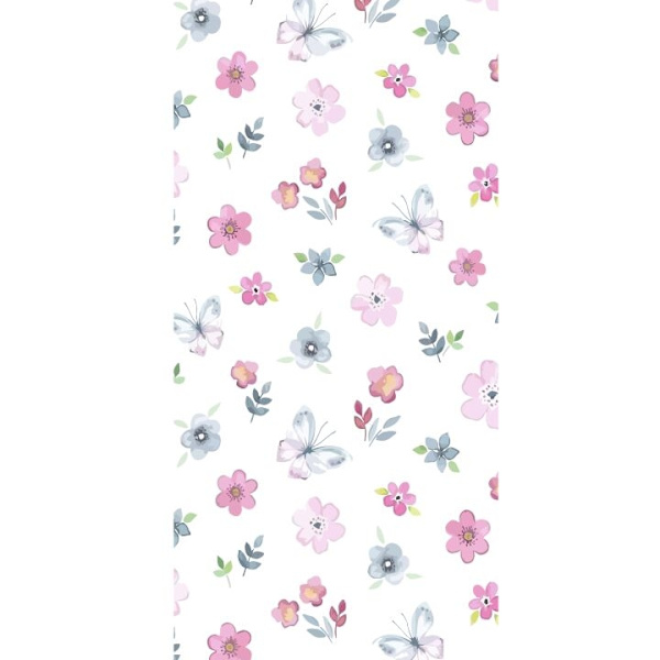 Pungcover til Apple iPhone 13 Pro med Blomster og sommerfugle