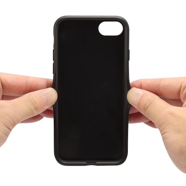 DENIOR Mobilskal till iPhone 16e Elastisk Kortficka PU Läder + TPU + PC - Brun