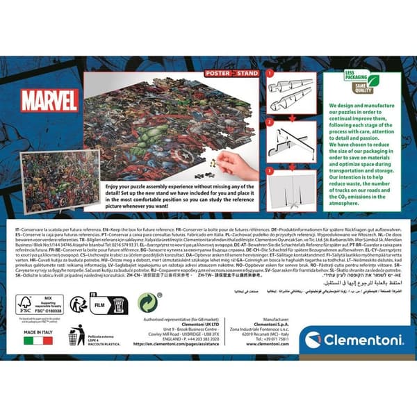 CLEMENTONI Pussel 1000 Pcs Impossible CB Marvel Avengers