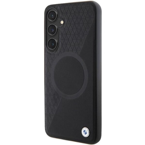 BMW Galaxy S24 Plus Mobilskal Magsafe Half Textured & Circle Svart