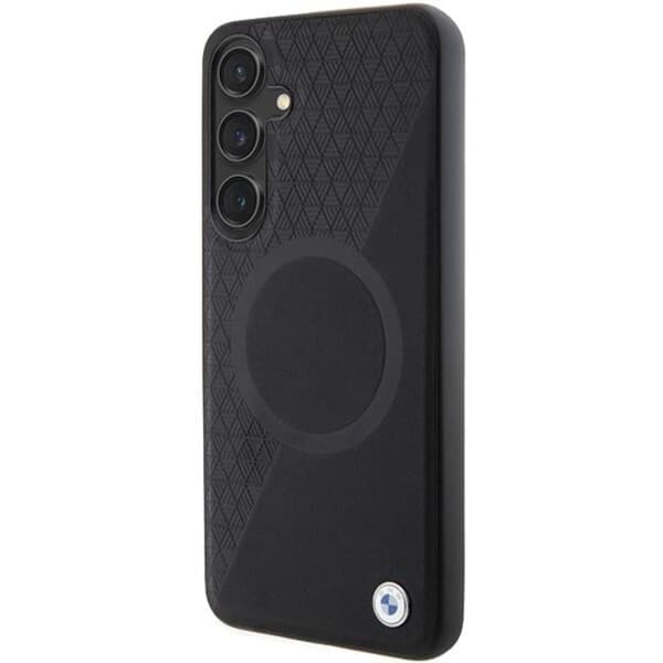 BMW Galaxy S24 Plus -puhelinkotelo Magsafe Half Textured & Circle Black
