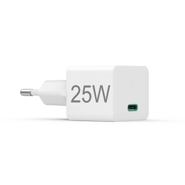 Hama seinälaturi USB-C 25W - valkoinen