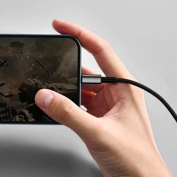 Baseus Tungsten USB-A till Lightning kabel 1m - Svart Black