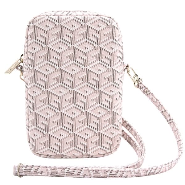 Guess GUWBZPGCSPGP Håndtaske Lynlås GCube Stripe - Pink