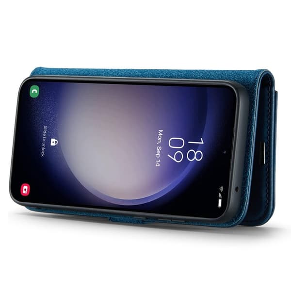 DG.MING Samsung Galaxy A16 5G/4G Plånboksfodral Äkta läder Blå