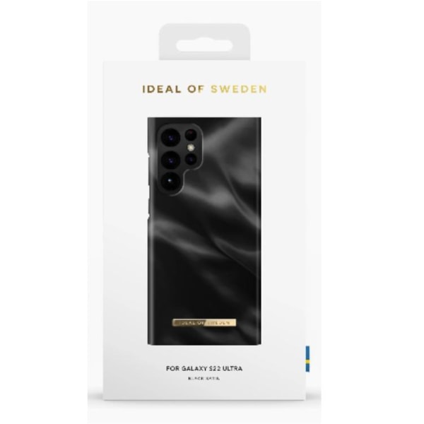 Ideal of Sweden Galaxy S22 Ultra Cover Fashion - musta satiini