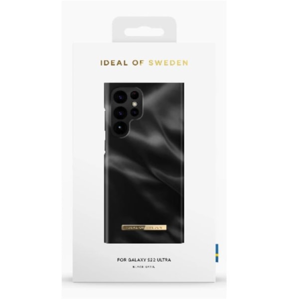 Ideal of Sweden Galaxy S22 Ultra Skal Fashion - Musta satiini