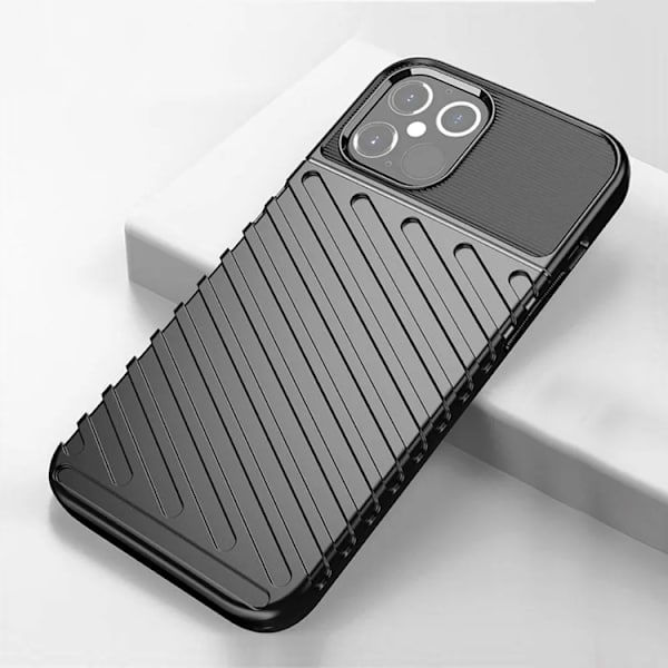 Telefontaske til iPhone 17 Pro Thunder Armored - Sort Svart