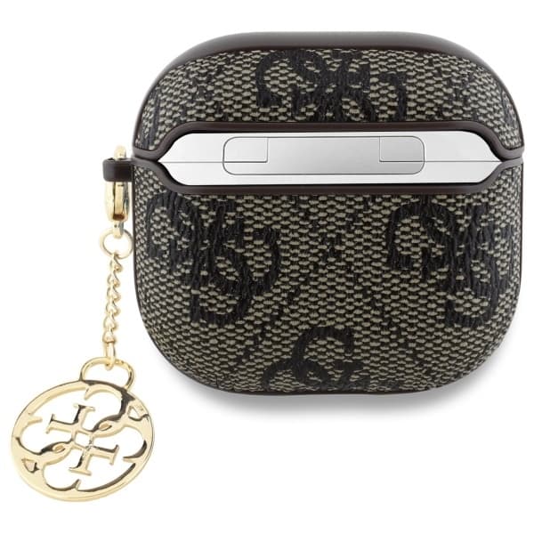 Guess AirPods 4 Skal 4G Charm Collection - Brun