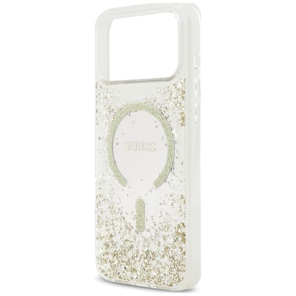 Guess Mobilskal För iPhone 18 Pro Max/17 Pro Max Magsafe Resin Bottom Glitter