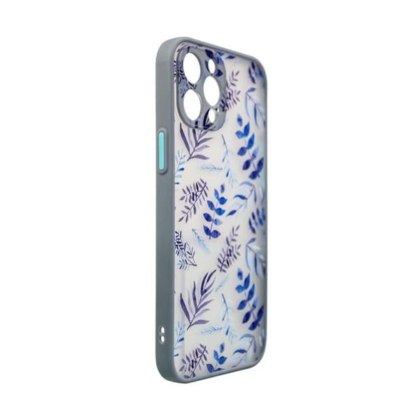 iPhone 12 Pro Max Skal Flower Design - Morkblå Blå