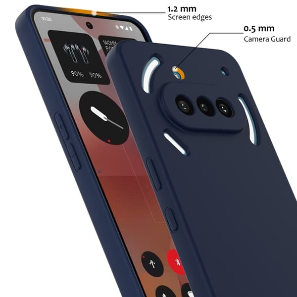 Mobilskal till Nothing Phone (3a) MagSafe Liquid Silikon - Mörkblå Blå