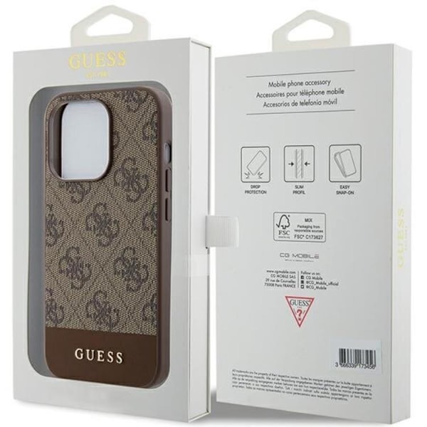 Guess iPhone 15 Pro Max Mobilskal Stripe Collection - Brun