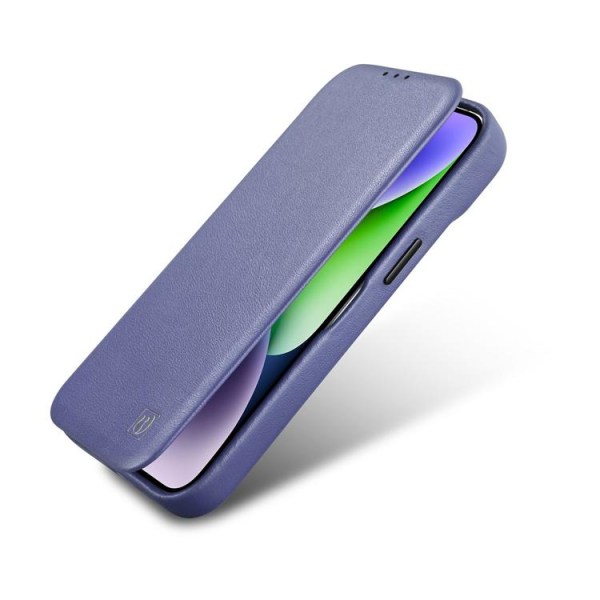 iCarer iPhone 14 Pro Max Plånboksfodral MagSafe Äkta Läder