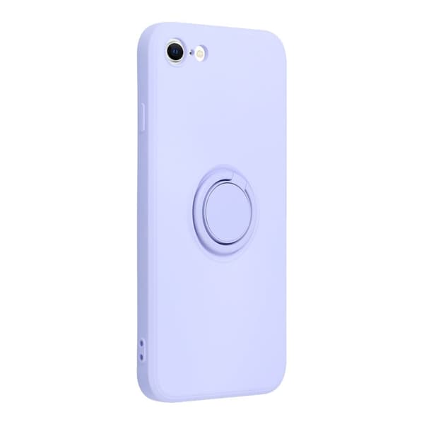 Forcell iPhone 7/8/SE (2020/2022) Skal Silikon Ring - Violett Lila