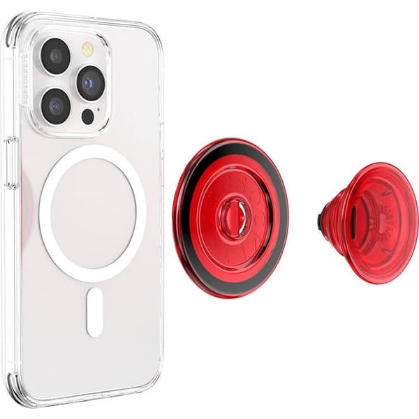 POPSOCKETS PopGrip til Magsafe - Danger Rød Transparent Black