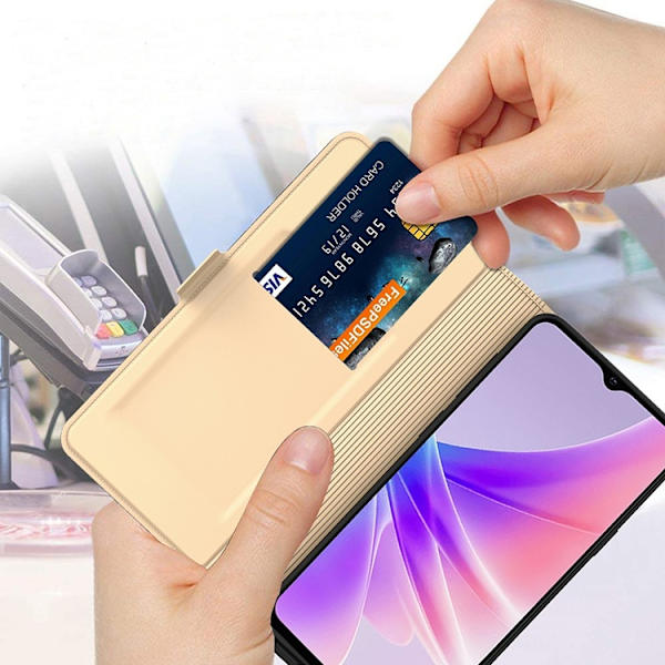 iPhone 17 Plånboksfodral Shockproof - Guld Guld