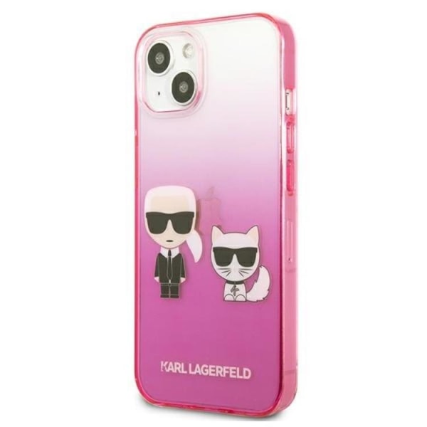 Karl Lagerfeld iPhone 13 mini -kuori Gradient Ikonik Karl & Choupe